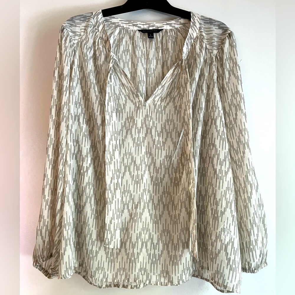 NWOT Banana Republic Sheer Top sz L